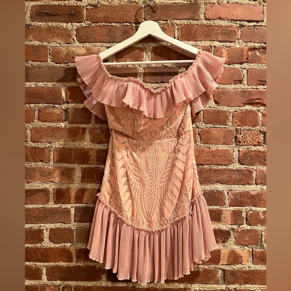 Hello Molly “Something To Be Said” dress in Blush